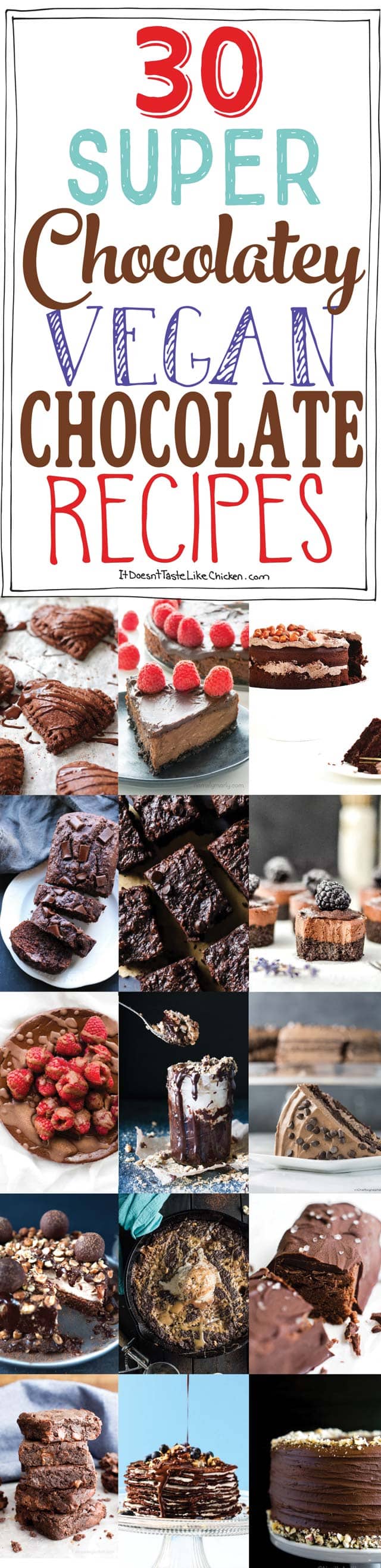 30个超级巧克力素食巧克力食谱。竞彩足球app下载苹果从蛋糕,布朗尼,饼干,冰淇淋,乳脂,绉纱,摩尼斯和芝士蛋糕中的一切。所有乳制品的甜点。#itdoesnttttaStelikechicken