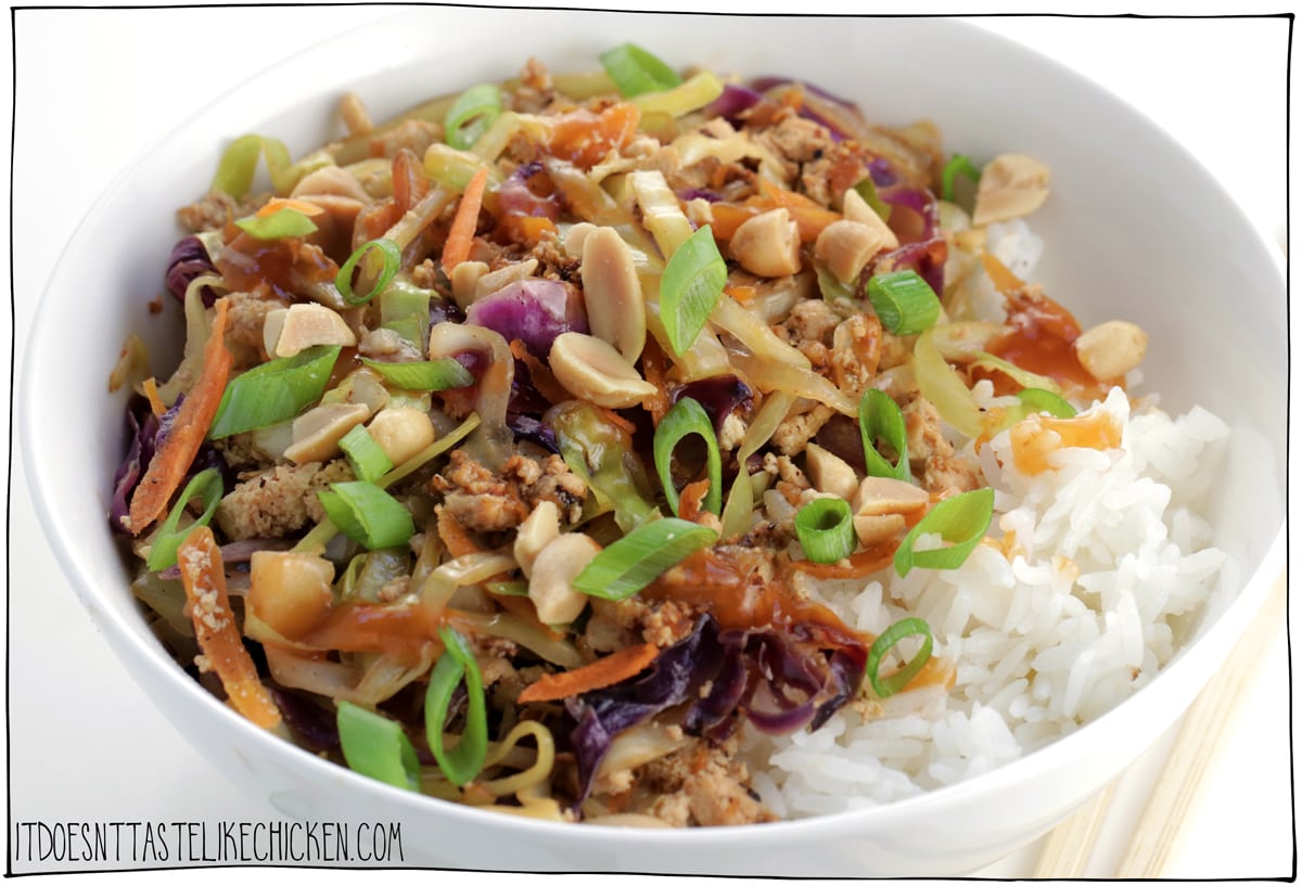 一碗素食蛋卷!这个食谱味道像油腻的取出,但它很健康,素食主义者,易于制作,食谱30分钟,如此超级美味!就像一个蛋卷但没有包装物。跳过与包装器一起使用或使用肥胖的炸锅,并用餐准备这一点晚餐。#itdoesnttastelikechicken #veg竞彩足球app下载苹果anrecipes.gydF4y2Ba